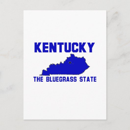Kentucky, der Bluegrass-Staat Postkarte (Vorderseite)