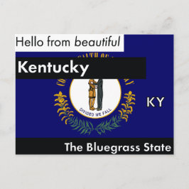Kentucky Der Bluegrass-Staat Postkarte