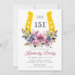 Kentucky Derby 151st Invitation with Horseshoe Einladung