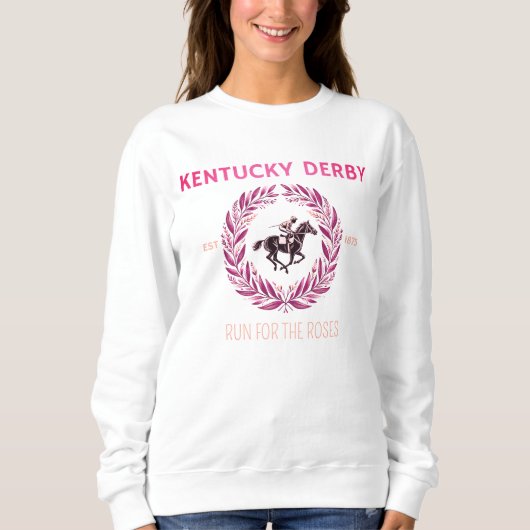 Kentucky Derby 1875 Laufen für die Rose Sweatshirt (Vorderseite)