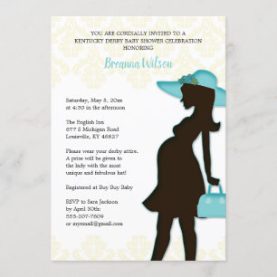Kentucky Derby Baby Shower Einladung