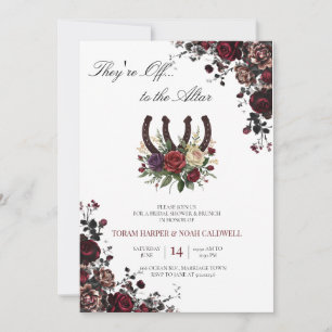 Kentucky Derby Brautbad-Einladung Florale Hor Einladung