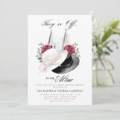 Kentucky Derby Brautparty Brunch Rose Türme Einladung (Stehend Vorderseite)