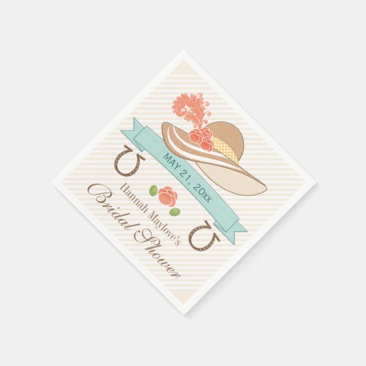 Kentucky Derby Brautparty Serviette (Ecke)