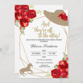 Kentucky Derby Bridal Einladungen (Vorne/Hinten)