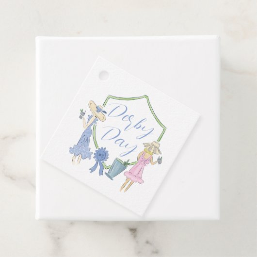 Kentucky Derby Gastgeschenk Gift Tag Geschenkanhänger (Beispiel)