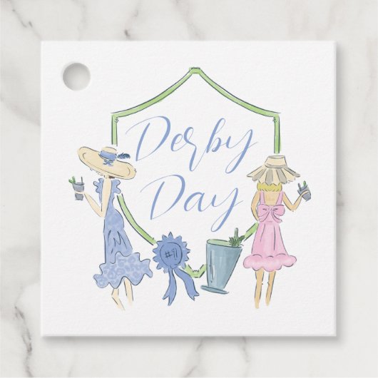 Kentucky Derby Gastgeschenk Gift Tag Geschenkanhänger (Vorderseite)