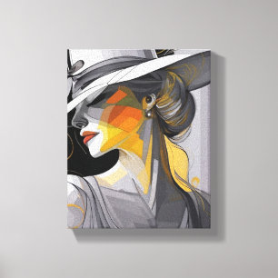 Kentucky Derby Hat Design Wrapped Canvas Wall Art Leinwanddruck