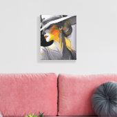 Kentucky Derby Hat Design Wrapped Canvas Wall Art Leinwanddruck (Insitu (Wohnzimmer))
