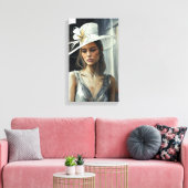 Kentucky Derby Hat Painting Leinwanddruck (Insitu (Wohnzimmer))