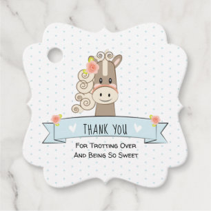 Kentucky Derby Horse Baby Shower Favor Tag Girl Geschenkanhänger
