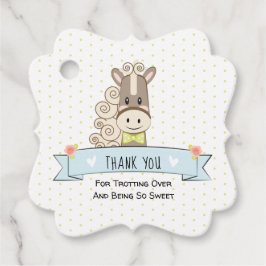 Kentucky Derby Horse Bowtie Baby Shower Fevor Tags Geschenkanhänger