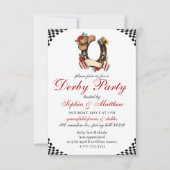 Kentucky Derby Horse Racing Themed Elegant Invite Einladung (Vorderseite)