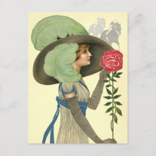 Kentucky Derby Hut & Rosen Postkarten Pferderennen