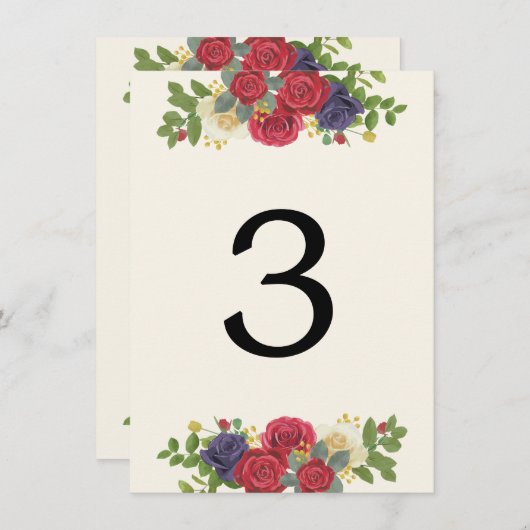 Kentucky Derby Inspirierte HochzeitsTischnummer Begleitkarte (Vorne/Hinten)