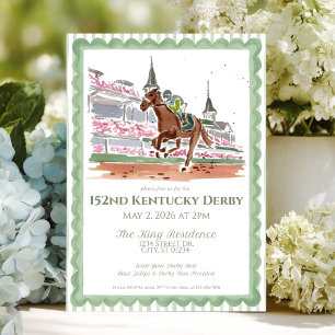 Kentucky Derby Party Einladungsvorlage Pferd Einladung