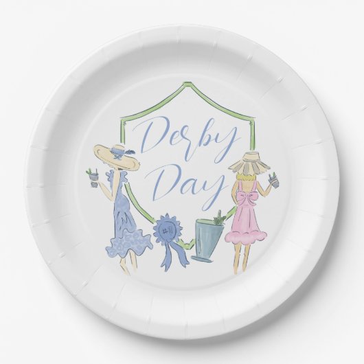 Kentucky Derby Party Paper Plate Pappteller (Vorderseite)