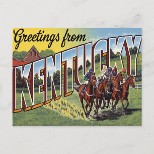 Kentucky Derby Pferderennen Postkarte