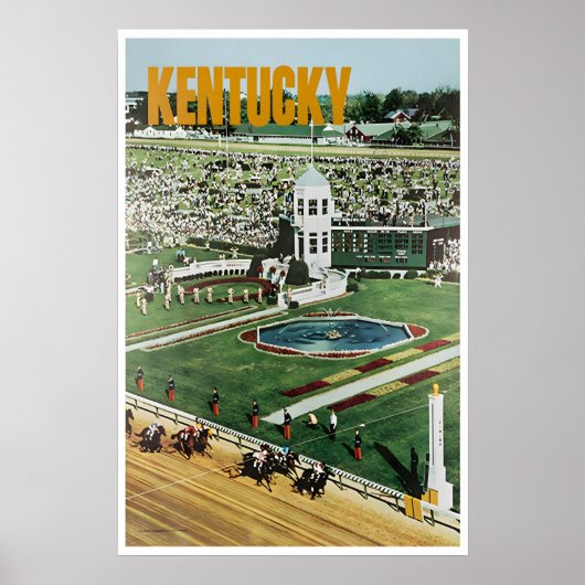 Kentucky Derby Poster Reise Kunst Reiten (Vorne)
