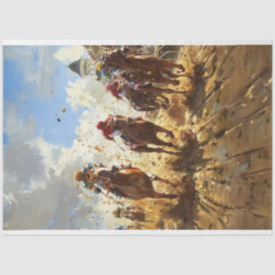 Kentucky Derby Racing Decoupage Seidenpapier
