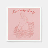 Kentucky Derby Serviette (Vorderseite)