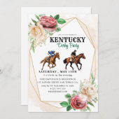 Kentucky Derby Viewing Party Einladung (Vorne/Hinten)