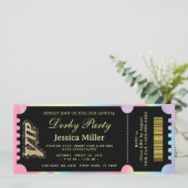 Kentucky Derby VIP Ticket Invitation Einladung (Stehend Vorderseite)