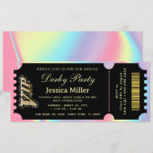 Kentucky Derby VIP Ticket Invitation Einladung (Vorne/Hinten)