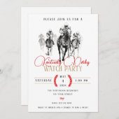 Kentucky Derby Watch Party Einladung (Vorne/Hinten)