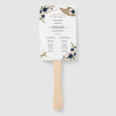 Kentucky Derby Wedding Program Fans mit Foto Fächer (Rückseite)