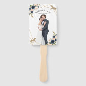 Kentucky Derby Wedding Program Fans mit Foto Fächer (Vorderseite)