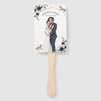 Kentucky Derby Wedding Program Fans mit Foto Fächer