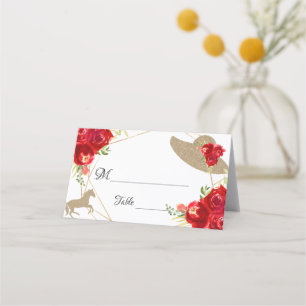 Kentucky Derby Wedding Table Platzkarte