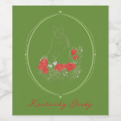 Kentucky Derby Weinetikett (Einzelnes Label)