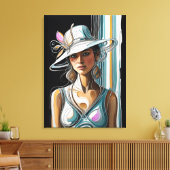 Kentucky Derby Womens Hat Leinwand Wall Art Prints (Insitu (Wohnzimmer))