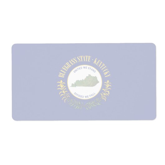 Kentucky Faint Banner Shipping Label (Vorne)