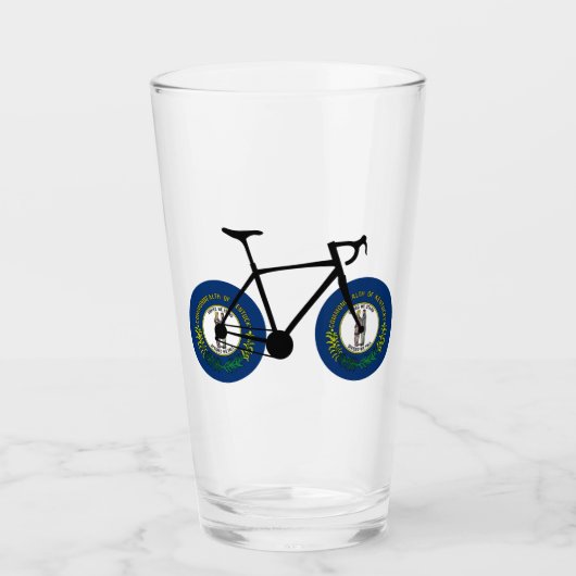 Kentucky Flag Cycling Glas (Vorderseite)