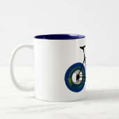 Kentucky Flag Cycling Zweifarbige Tasse (Links)