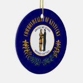 Kentucky Flag Keramik Ornament (Rechts)
