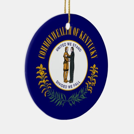 Kentucky Flag Keramik Ornament (Rechts)