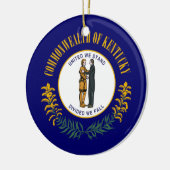 Kentucky Flag Keramik Ornament (Links)