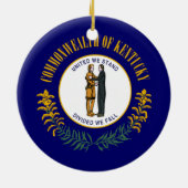 Kentucky Flag Keramik Ornament (Hinten)