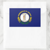 Kentucky Flag Rechteckiger Aufkleber (Tasche)
