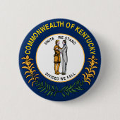 Kentucky-Flagge Button (Vorderseite)