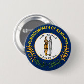 Kentucky-Flagge Button (Vorne & Hinten)