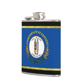 Kentucky-Flagge Flachmann (Links)