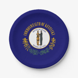 Kentucky-Flagge, Flagge von Kentucky Pappteller