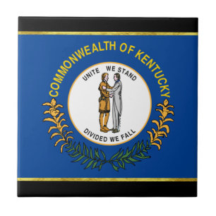 Kentucky-Flagge Fliese