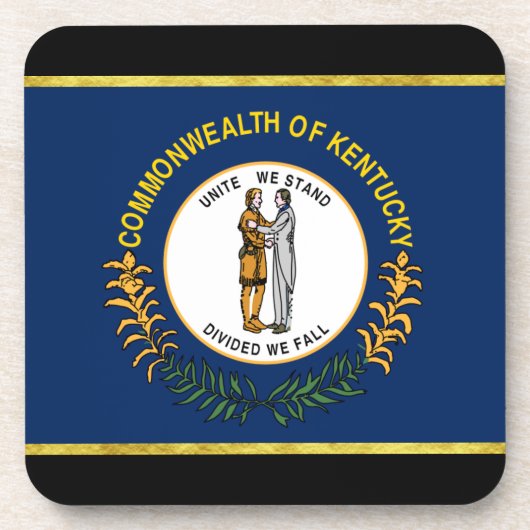 Kentucky-Flagge Getränkeuntersetzer (Vorderseite)