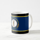 Kentucky-Flagge Kaffeetasse (VorderseiteRechts)